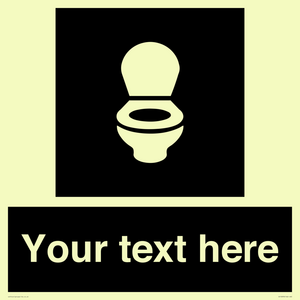 Custom information: black panel wc toilet